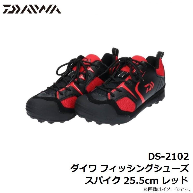 ダイワ DS-2102 ダイワ フィッシングシューズ スパイク 25.5cm レッド