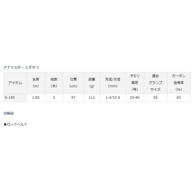 DAIWA（ダイワ） アナリスター エギタコ S-185 / 船タコ エギタコ タコ