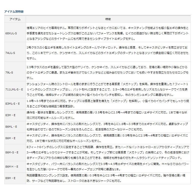 DAIWA(釣り) ダイワ エメラルダス MX 68XUL-S・E / エギング DAIWA(釣り) ダイワ エメラルダス MX 68XUL-S・E / エギング