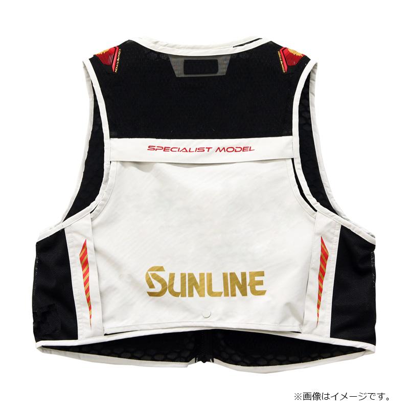 SUNLINE フィッシングベスト ホワイト サンライン SUA-09215 S-DRY鮎ベスト オフホワイト L : 釣具のFTO