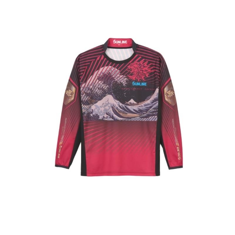 サンライン　 SUW-05503CW 驚愕PRODRYシャツ(長袖) サンライン SUW-05503CW 驚愕PRODRYシャツ(長袖) M レッド