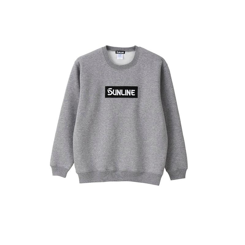 サンライン SUW-15216 ブラッシュドスウェットシャツ XXL グレー【在庫