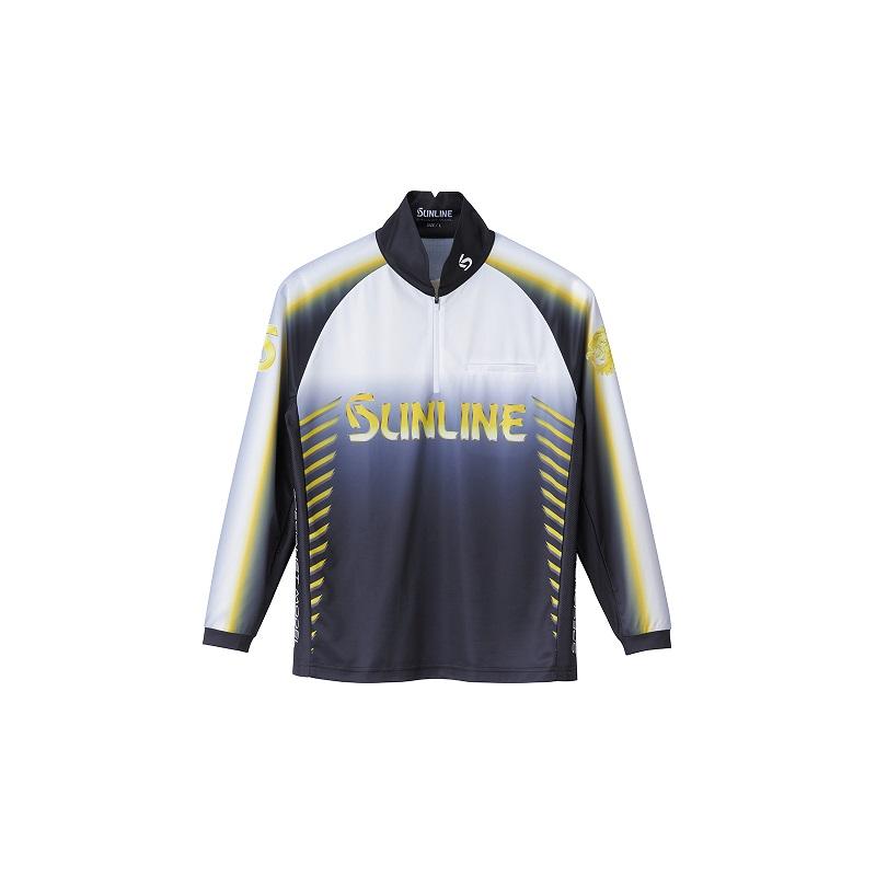 サンライン　PRODRYシャツ（半袖）　SUW-04502CW ブラック　L PRODRYシャツ（半袖） SUW-04502CW | サンライン