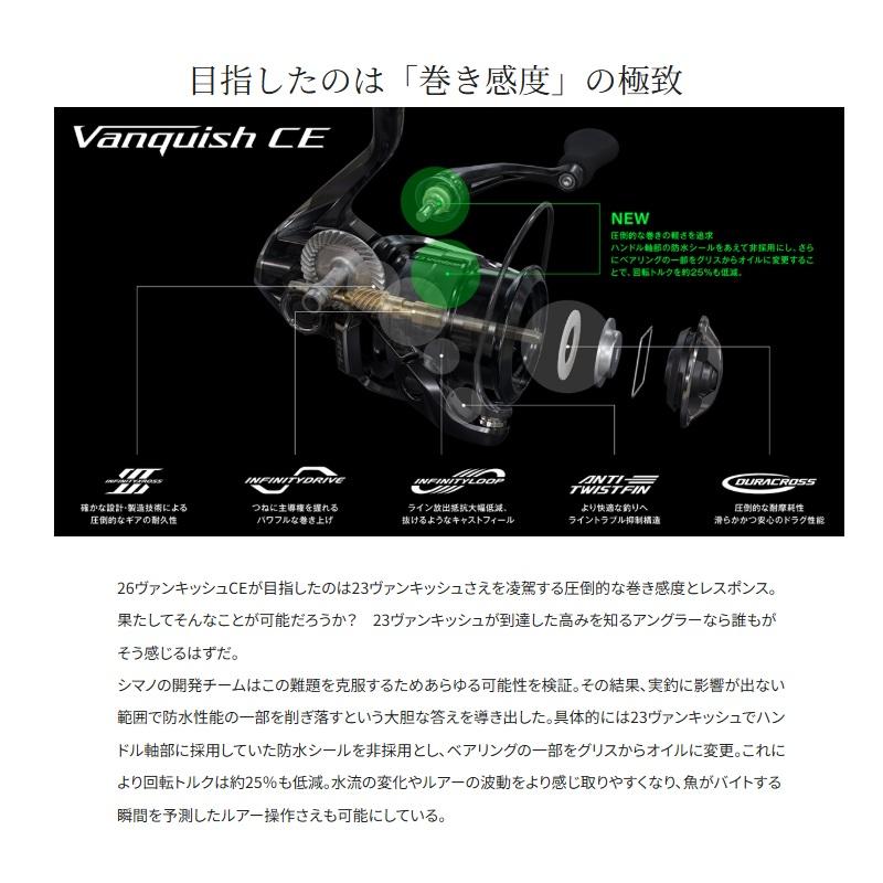 シマノ（SHIMANO） 26ヴァンキッシュCE 1000SSSPG / スピニング リール