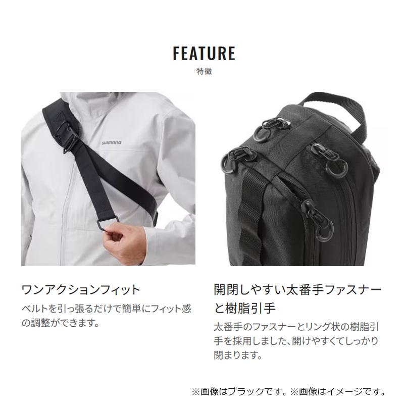 シマノ　BS-025T スリングショルダーバッグ M ブラック カモ | シマノ | 03