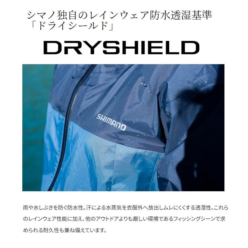 シマノ（SHIMANO） RA-047X 3レイヤー レインスーツ WM ブラックダック