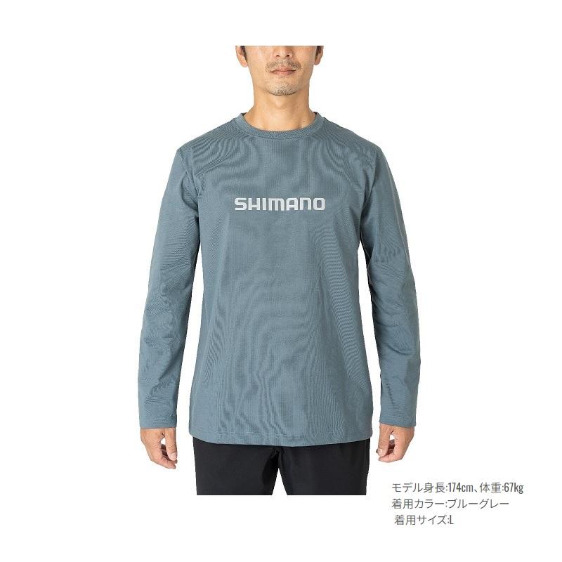 シマノ（SHIMANO） SH-022W ドライロゴTシャツ ロングスリーブ 2XL