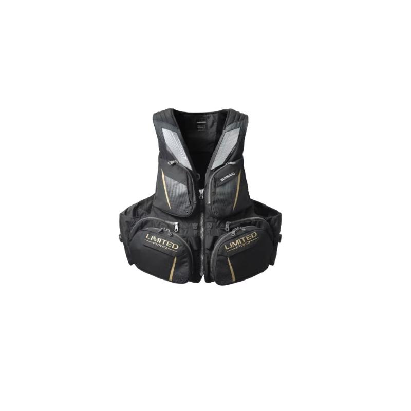 【シマノ/フローティングベスト】 リミテッドプロ 黒 XL シマノ (Shimano) VF-130W リミテッドブラック 3XLサイズ