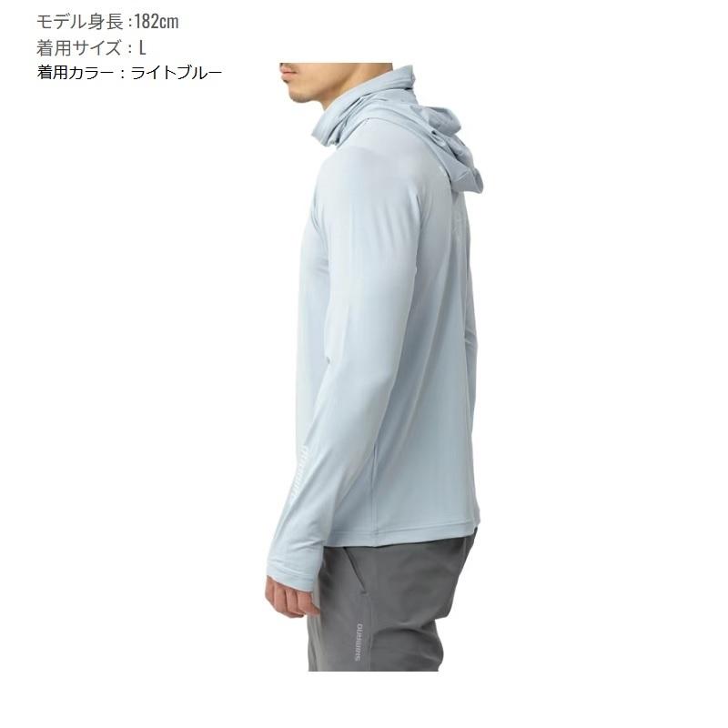 シマノ（SHIMANO） SH-060Y サンプロテクション フーディーシャツ XL