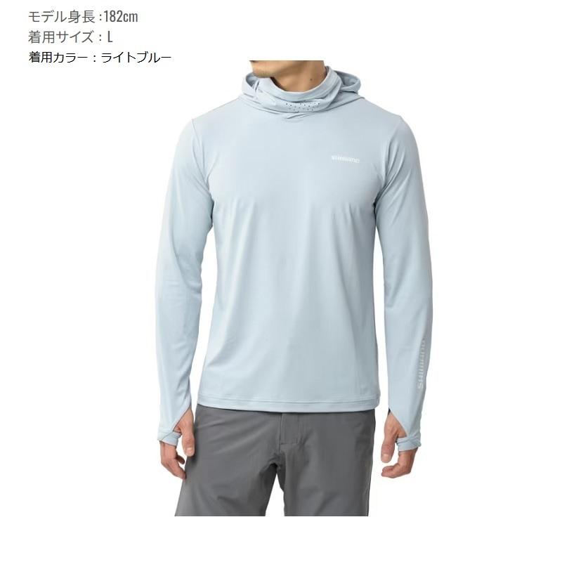 シマノ（SHIMANO） SH-060Y サンプロテクション フーディーシャツ XL
