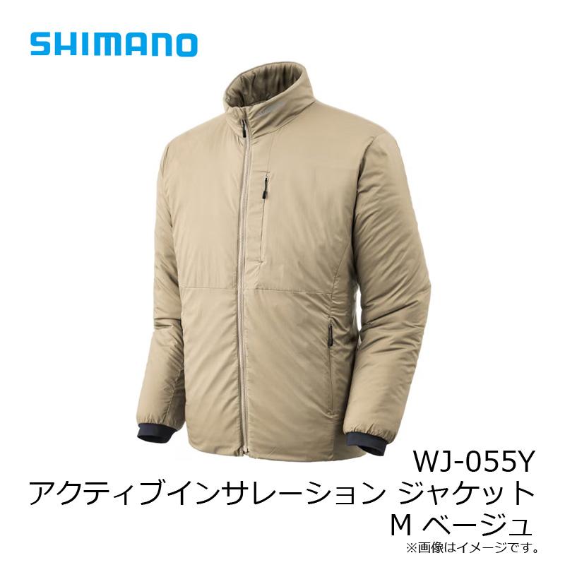 シマノ WJ-055Y アクティブインサレーション ジャケット M ベージュ【釣り　防寒ウェア　防寒着】 シマノ（SHIMANO） WJ-055Y アクティブインサレーション ジャケット M