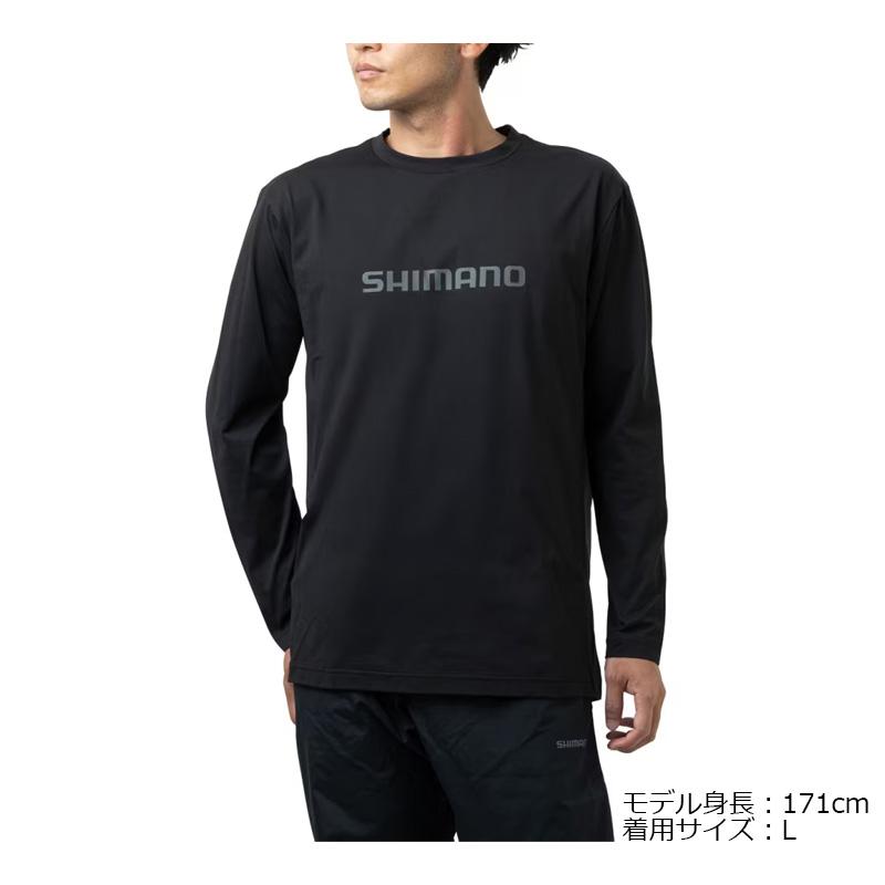 シマノ（SHIMANO） SH-022Z ドライロゴTシャツ ロングスリーブ M