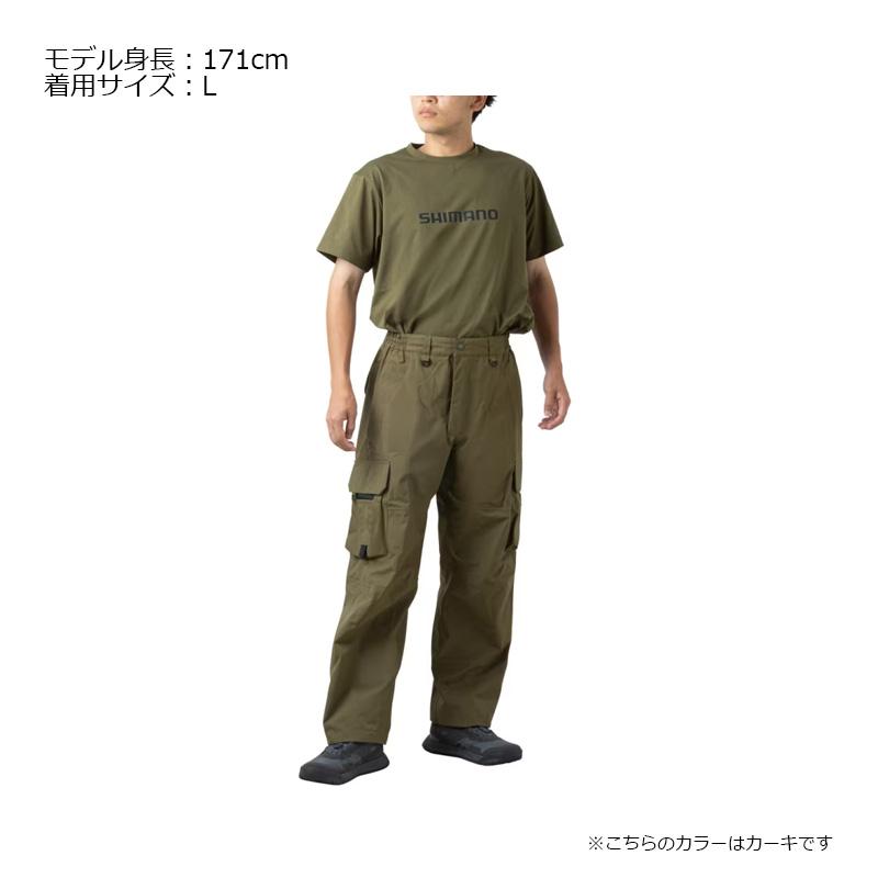 シマノ　RA-024Z ESレインパンツ 03 M ブラック
