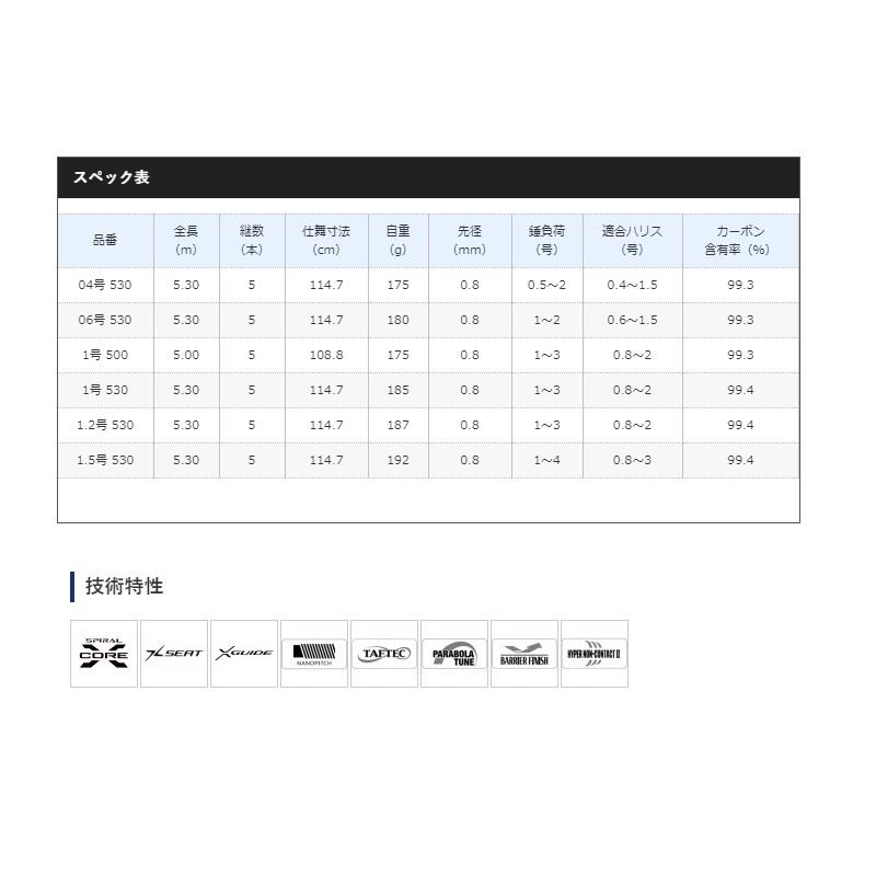 美品【SHIMANO 】19 鱗海アートレータ 1号 530 釣り　竿　チヌ シマノ シマノ 19リンカイ アートレータ 1号-530 /鱗海 りんかい