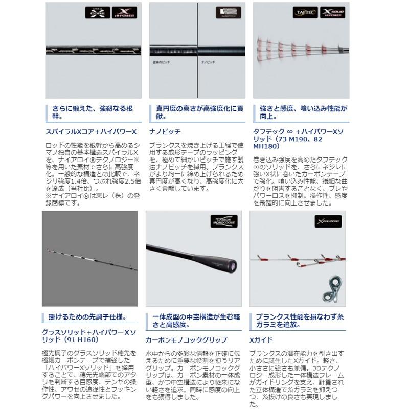 シマノ サーベル マスター エックスチューン91H160 右 RIGHT シマノ サーベルマスター エクスチューン テンヤ 91H160 RIGHT