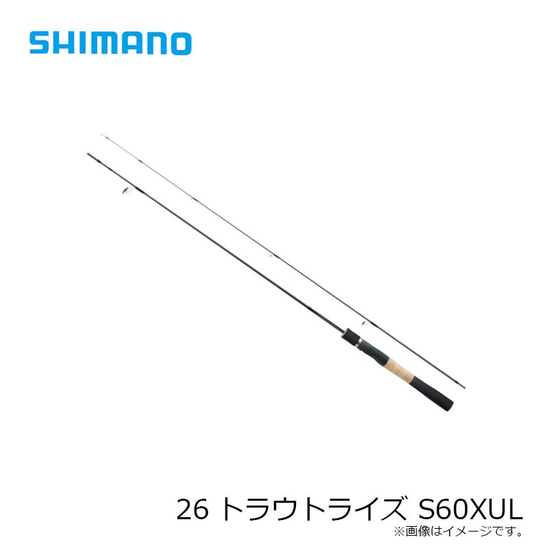 シマノ（SHIMANO） 26トラウトライズ S60XUL / エリア トラウト 管理