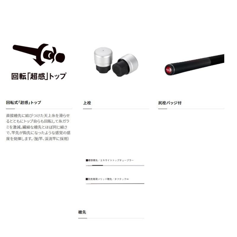 シマノソリッド穂先 筏竿 穂先 ソリッド穂先 0.3/0.4mm2本セット 元径2.6mm : YMY