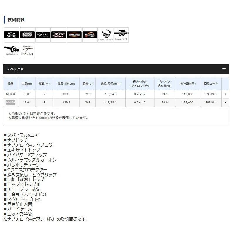 シマノ（SHIMANO） スーパーゲーム 刀 MH 90NA / 本流竿 渓流釣り