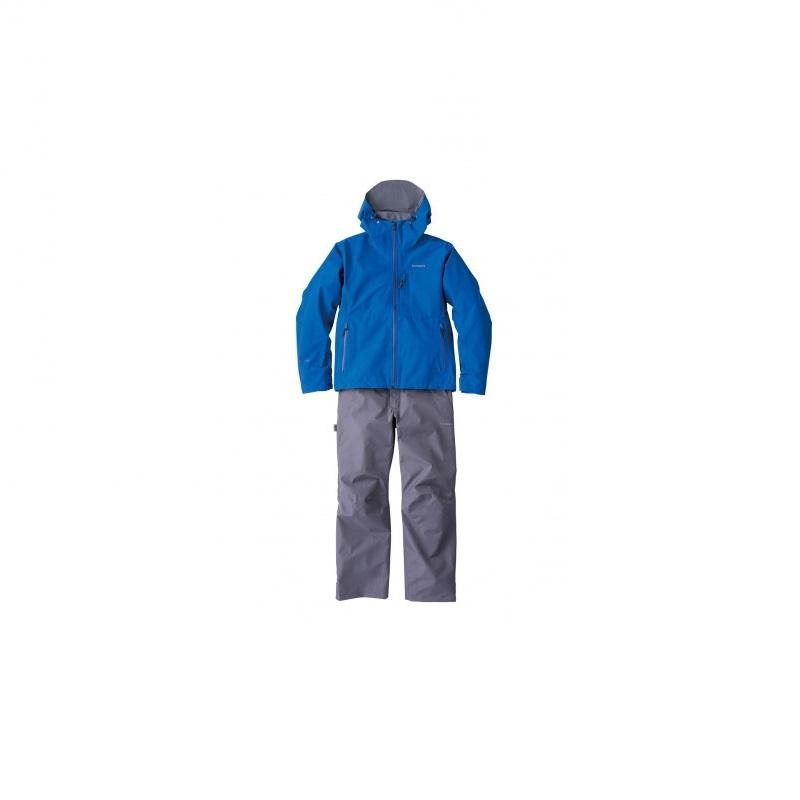 シマノ RA-017U GORE-TEX ベーシックレインスーツ ブルー XS 