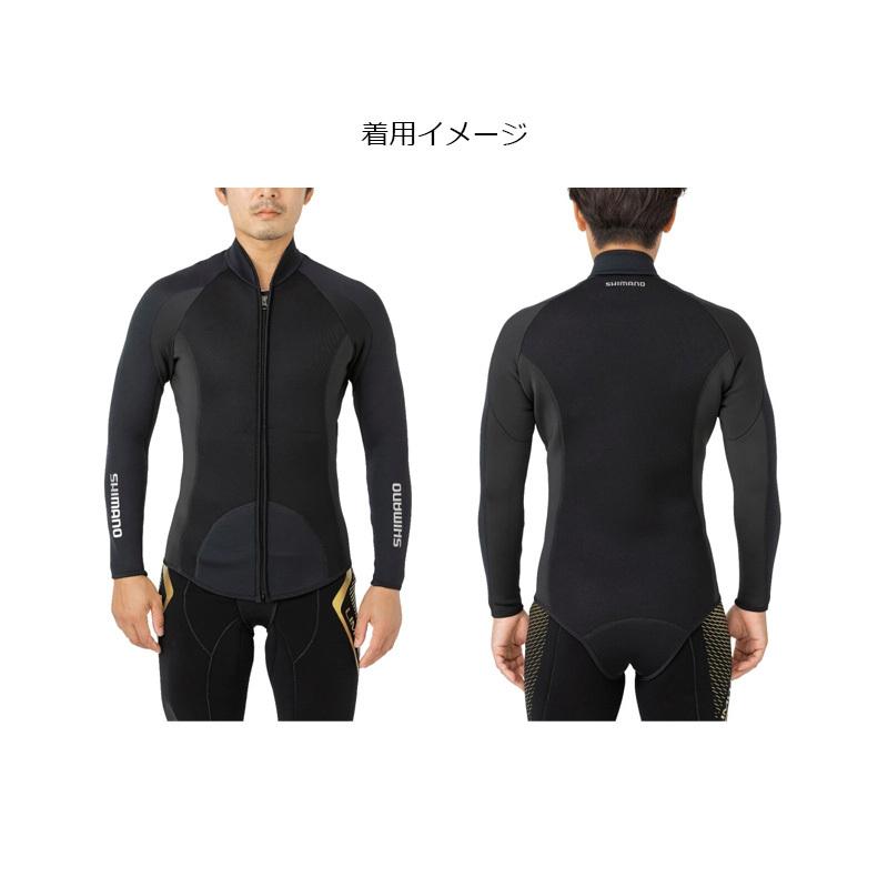 シマノ（SHIMANO） FI-001V シマノガードジャケット 2XL ブラック