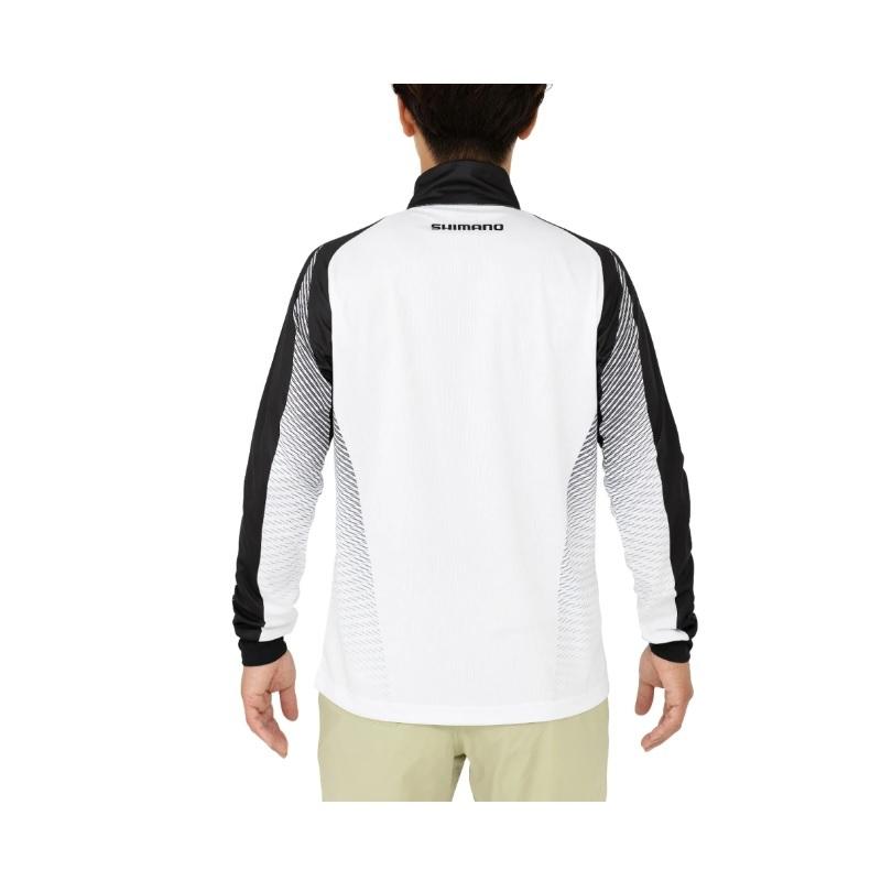 シマノ SH-006V プリント フルジップ シャツ XL ブルー : 釣具の