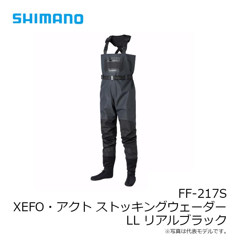 海外品 シマノ　FF-217S XEFO・アクトストッキングウェーダー LL リアルブラック 【2018863504】(12975円)