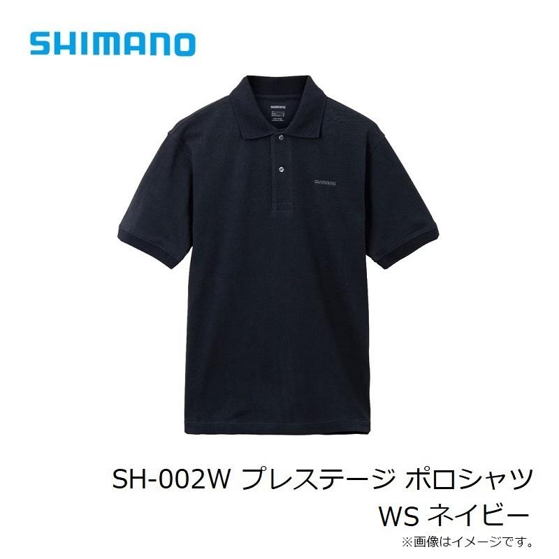 シマノ（SHIMANO） SH-002W プレステージ ポロシャツ WS ネイビー