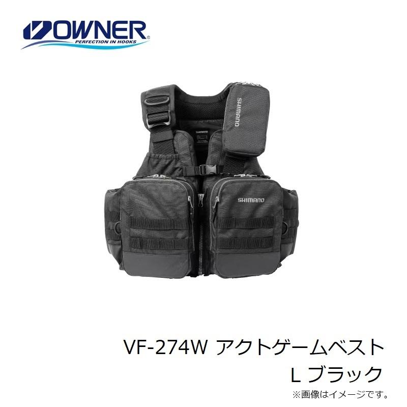 シマノ（SHIMANO） VF-274W アクトゲームベスト L ブラック 爆買