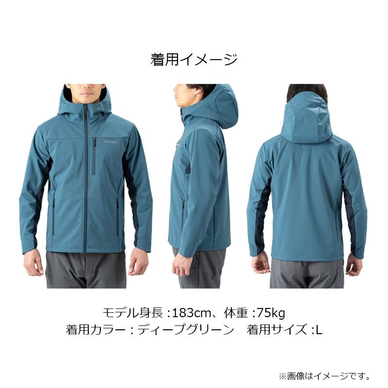 シマノ オプティマル ジャケット フーディXLディープグリーンSHIMANO