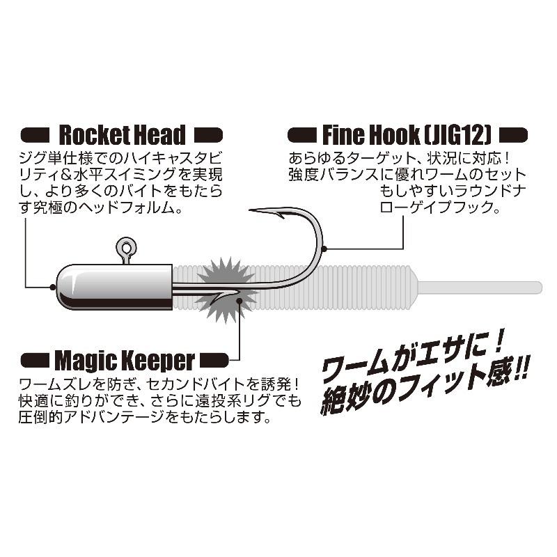 カツイチ　SV-70 ロケットマジック #8-1.8g Wニッケル｜yfto2｜03