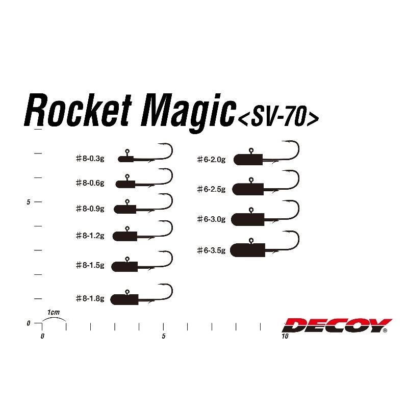 カツイチ　SV-70 ロケットマジック #6-3.0g Wニッケル｜yfto2｜04