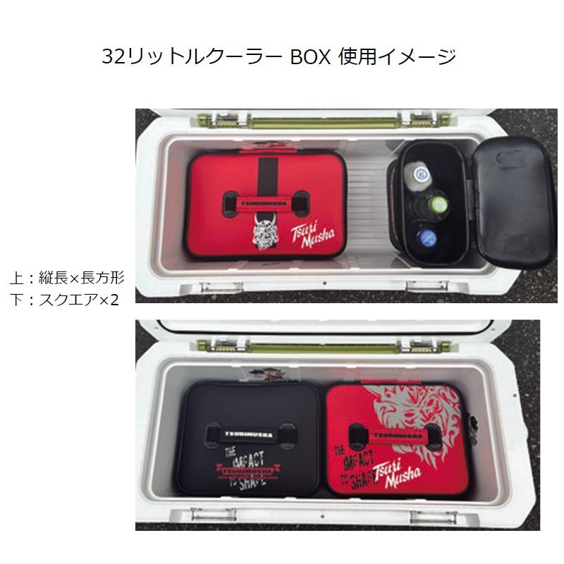 釣武者 F21903 ツール＆ランチBOX 長方形 Mushaレッド : 釣具のFTO