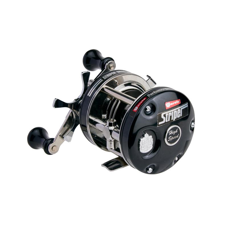 リール Ambassadeur 5500 Striper Black アブ AMBASSADEUR 5500 Striper Black / ベイト リール 右巻 : 釣具の