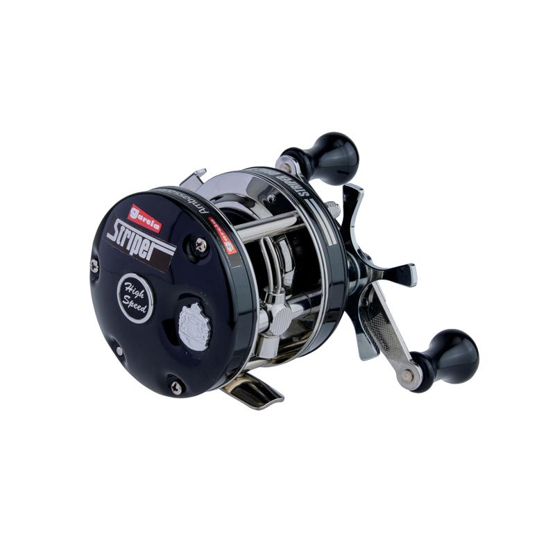 バス 鯰 雷魚 左ハンドル 丸型 ベイトリール アブ風 ライン付き バス