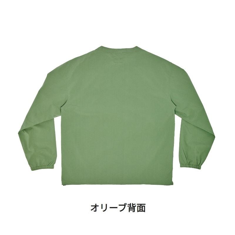 アブ ウォーターレジスタントプルオーバー オリーブ M : 釣具のFTO