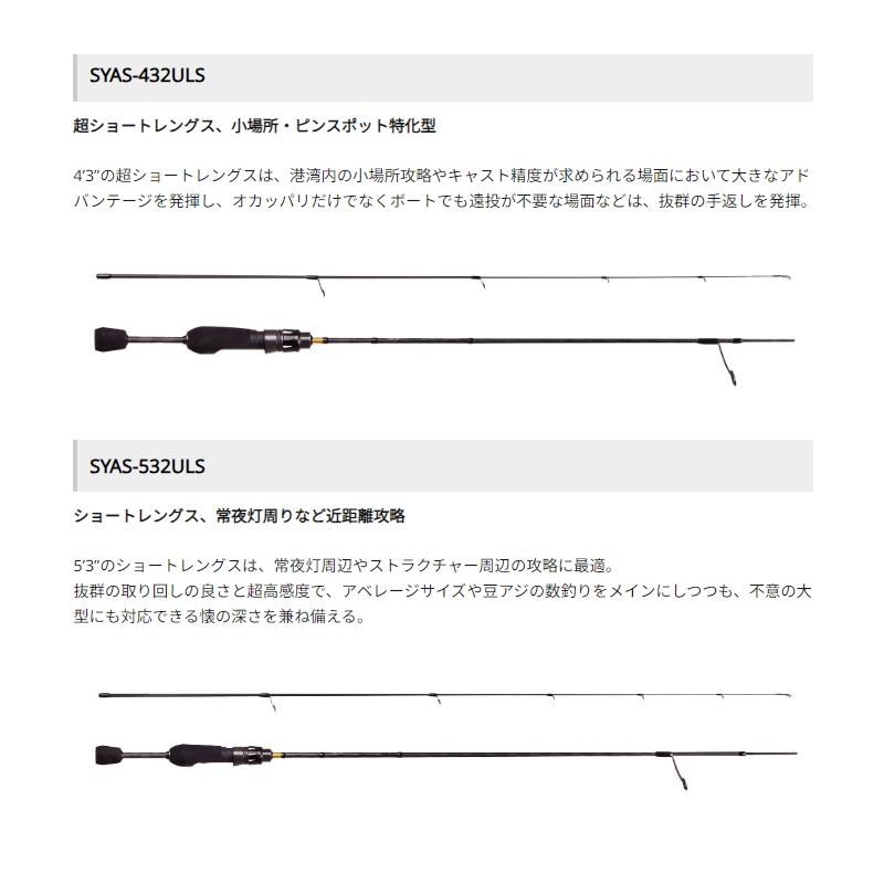 アブ SALTY STYLE AJI (ソルティースタイル アジ) SYAS-432ULS : 釣具