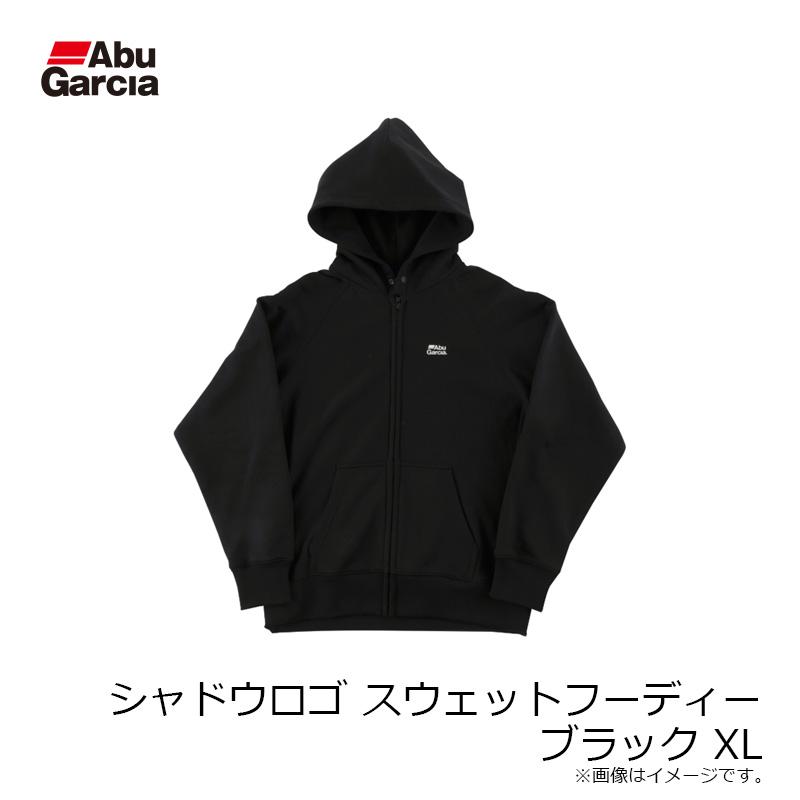 アブ シャドウロゴスウェットフーディー ブラック XL : 釣具のFTO