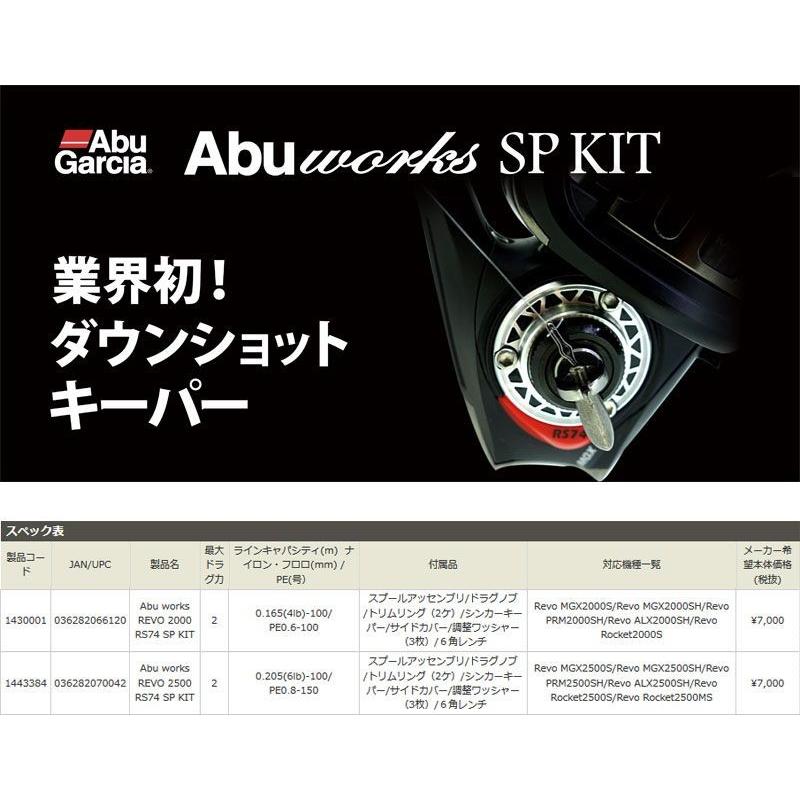 未使用　Abu Works Revo 2500 RS74 SP KIT ABU アブガルシア Revo レボ 2500 ABUワークス RS74 SP KIT 今江