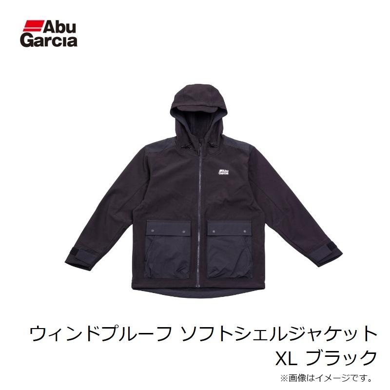 アブ ウィンドプルーフ ソフトシェルジャケット XL ブラック : 釣具の