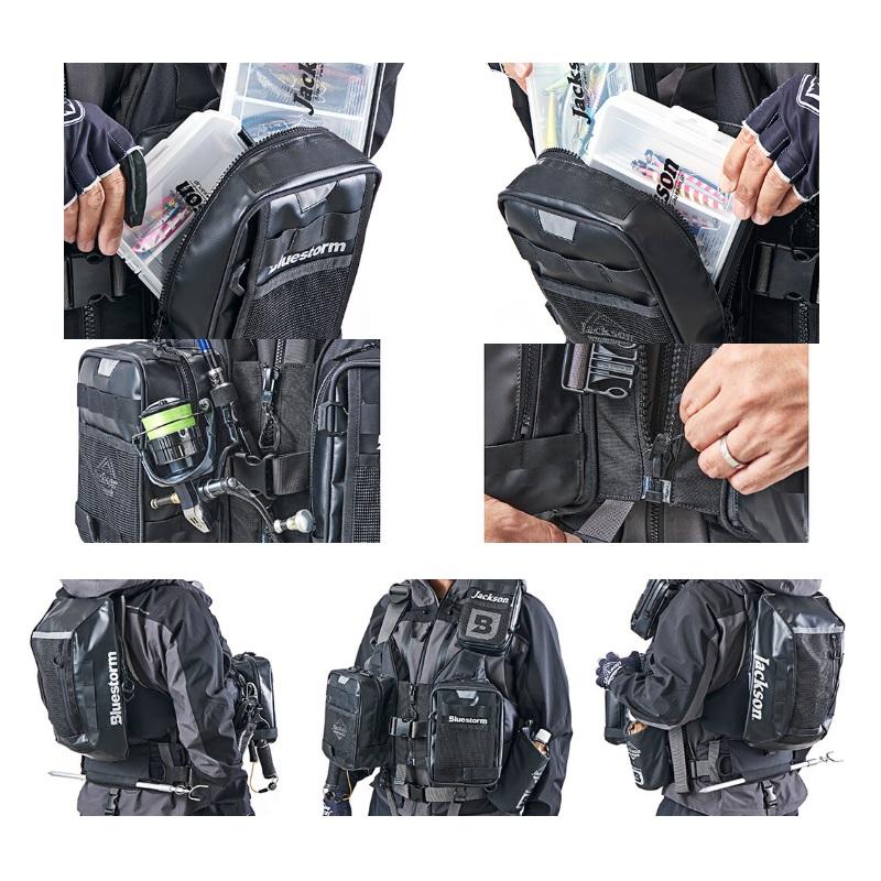 ジャクソン Bluestorm×Jackson フローティングベスト L2-BSJ44 BLK