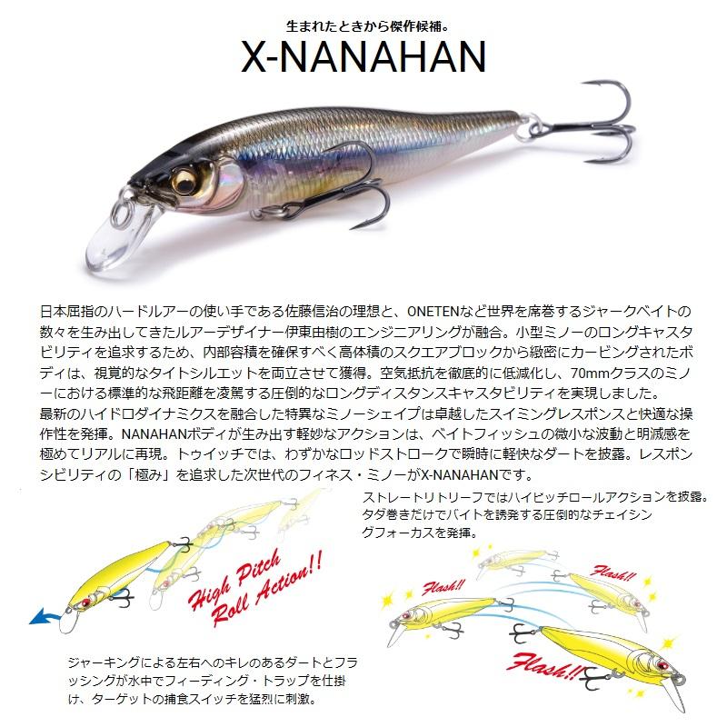 Megabass（メガバス） X-NANAHAN X-75 (ナナハン) GP ITO-KINARI