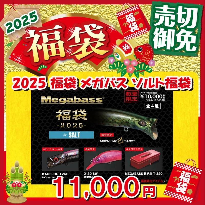 メガバス2025ソルト福袋【MEGABASS格納庫キリンジカゲロウX-80オリカラ