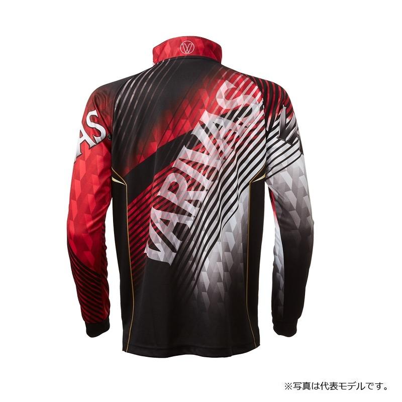 VARIVAS（バリバス） VAZS-21 ドライジップシャツ 長袖 L レッド