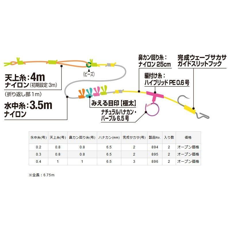 釣り仕掛け・仕掛け用品 VARIVAS GANOA ABSOLUTE VARIVAS（バリバス） エクセラ鮎 完全仕掛け ナイロンショート