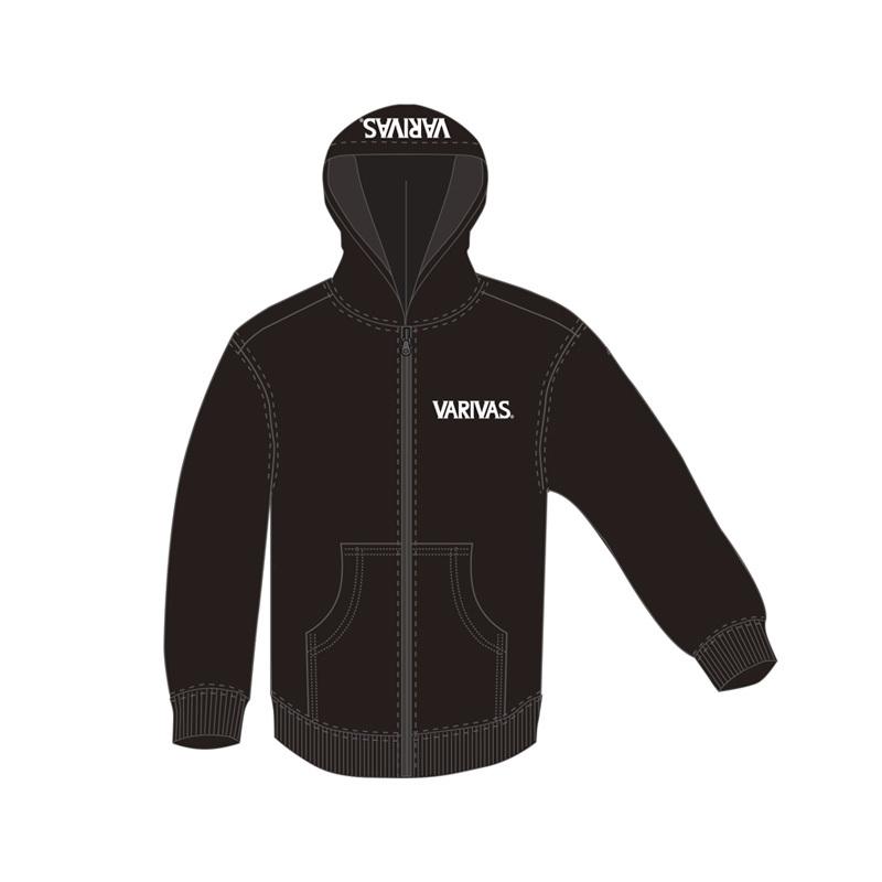 バリバス VAAW-28 公魚工房フルジップパーカー S ブラック バリバス