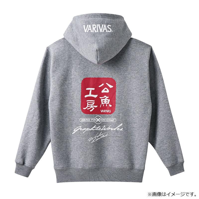 VARIVAS（バリバス） VAAW-30 公魚工房プルオーバーパーカー S グレー