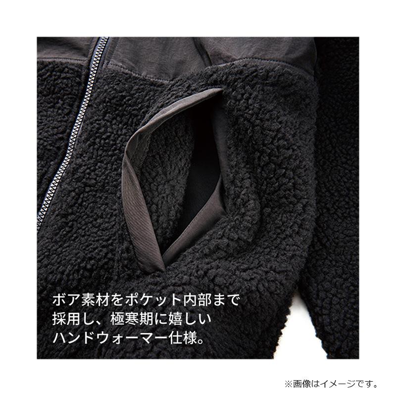 バリバス VAAW-34 ボアジャケットフーディー LL/XL ブラック 