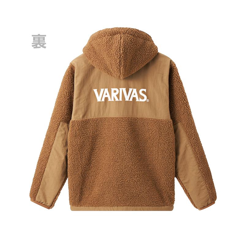 VARIVAS（バリバス） VAAW-34 ボアジャケットフーディー L モカ