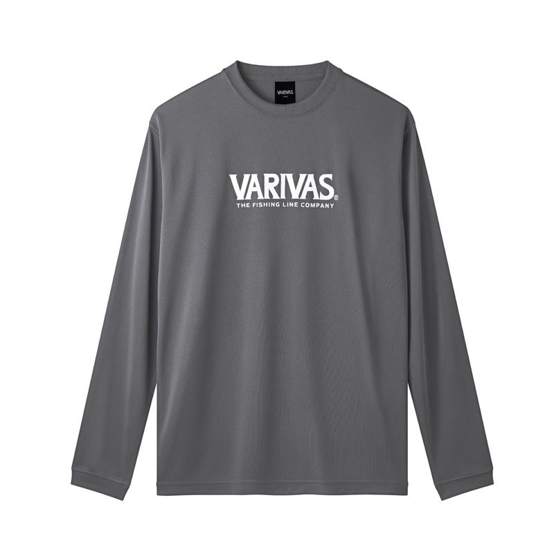 VARIVAS（バリバス） VAT-51 ドライロングTシャツ チャコール L : 釣具