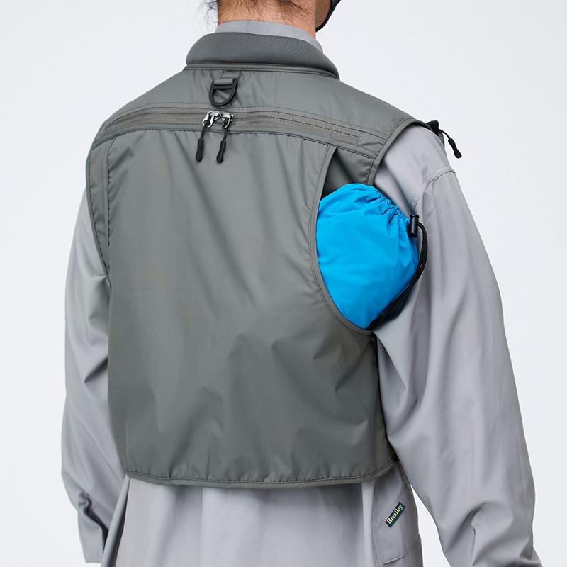 リバレイ 5429 RV ストリームガイドベストII M グレー : 釣具のFTO